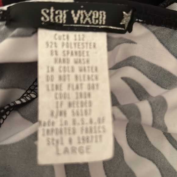 Star Vixen NWOT Zebra Print Long Sleeveless Dress - Picture 6 of 6